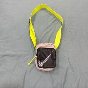 Nike Black and Neon Yellow strap Bag